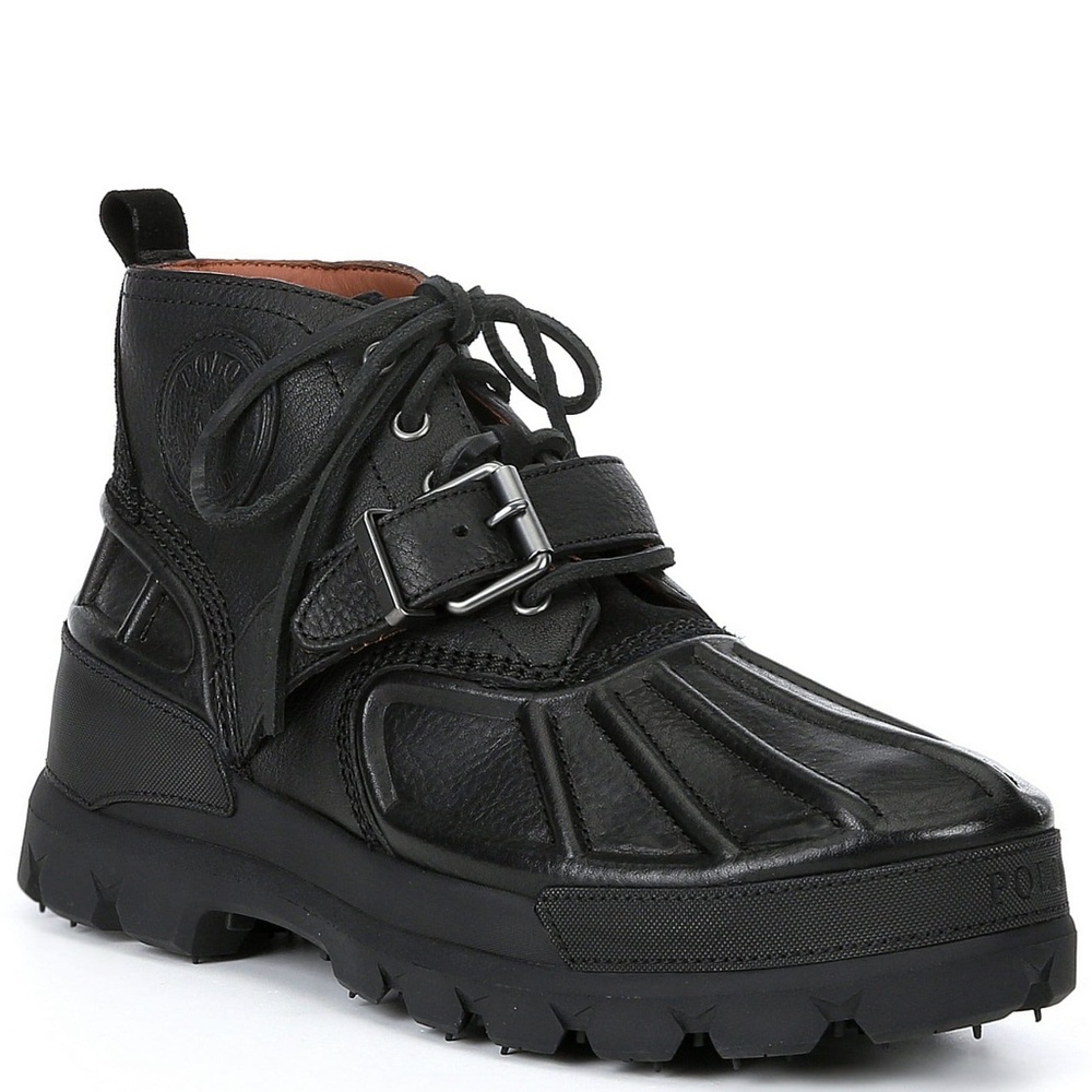 Polo Ralph Lauren Men's Oslo Low Waterproof Leather & Suede Duck Boots